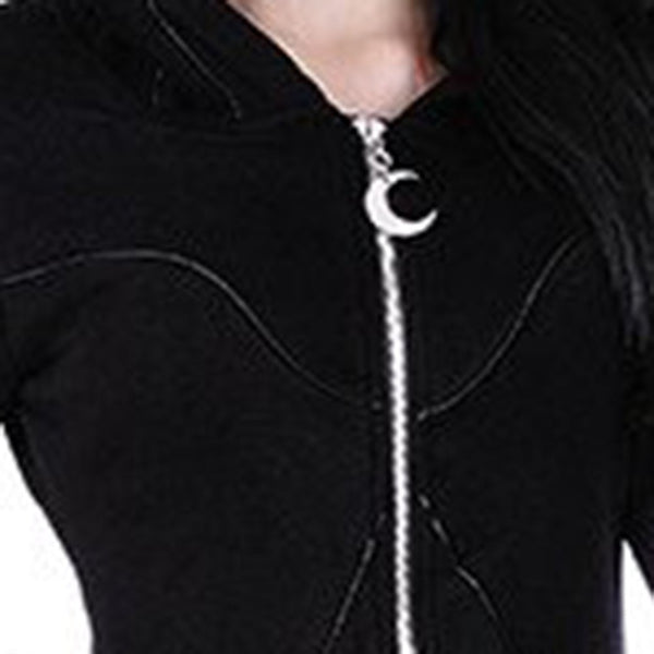 Gothic Slim Mid Length Hoodies