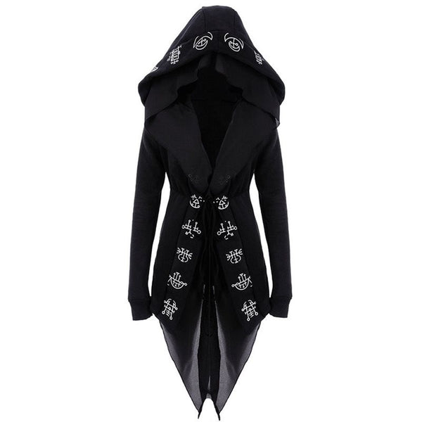 Gothic Long Hooded Cape Coat