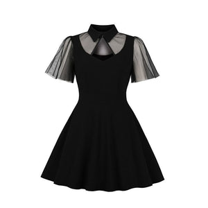 Black Elegant Dinner Party Gothic Dresses