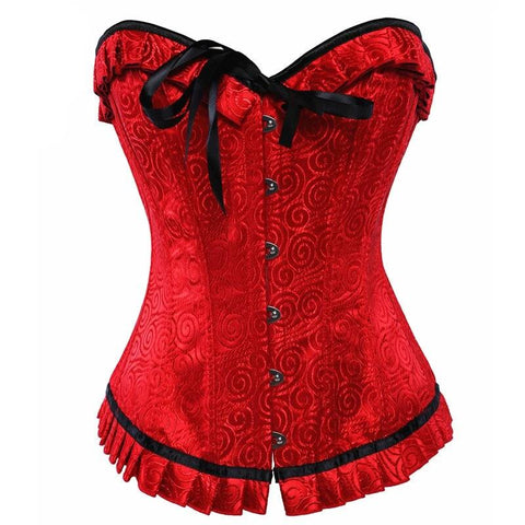 Steampunk Corset Sexy Red Gothic