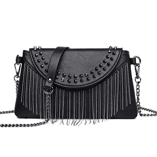 Fringed Woman Crossbody Bag