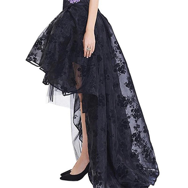 Corset Skirt Women High Low Lace