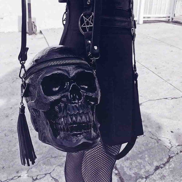 3D Skull Shoulder Bag Skeleton Head