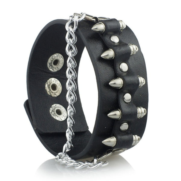 Gothic Punk Unique Bullet Shape Chain Bracelet
