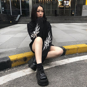 Streetwear Crop Hoodies Women Sweatshirt