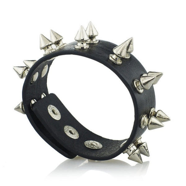 Unisex Rock Cone Stud Spikes Rivet Gothic Bracelet