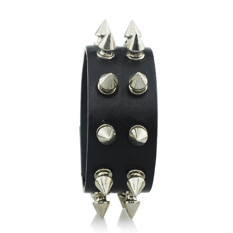 Unisex Rock Cone Stud Spikes Rivet Gothic Bracelet