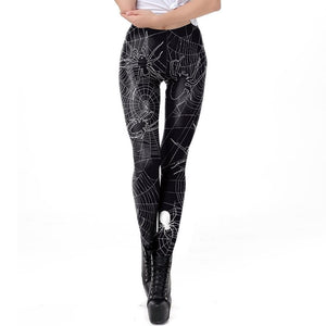 Black Gothic Sexy Push Up Women Leggings