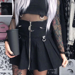 Gothic Women Skirt Black