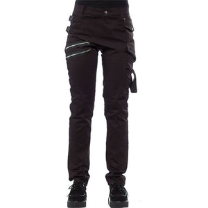 Casual Cargo Pants Women Black