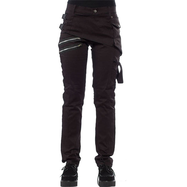 Casual Cargo Pants Women Black