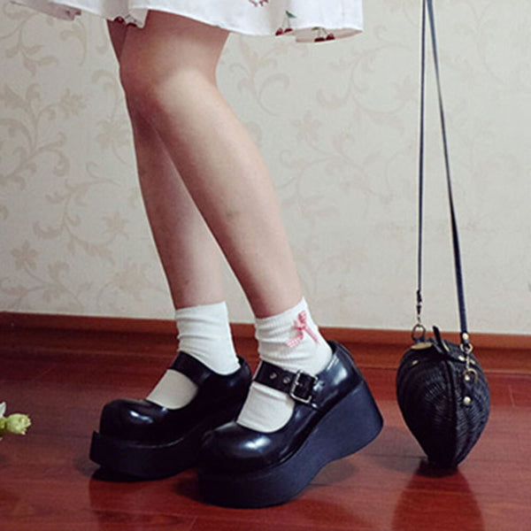 Harajuku Big Head Doll Shoes