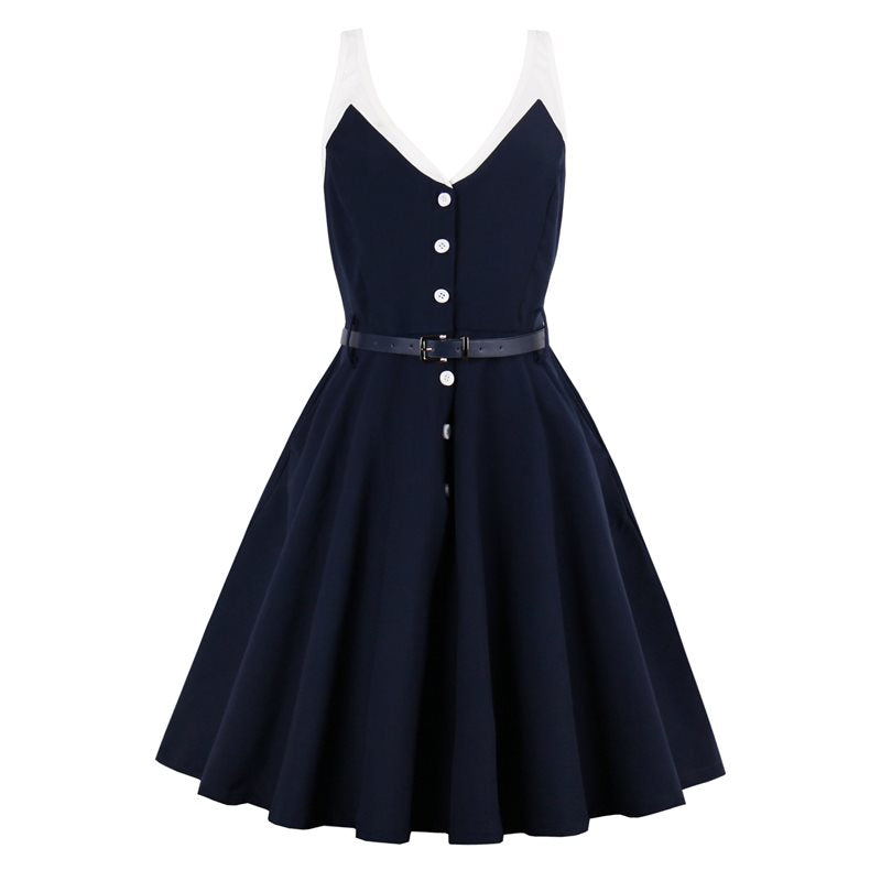 Sexy Strap Vintage Dresses Women