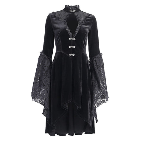 Gothic Cheongsam Dresses Dark Palace Style