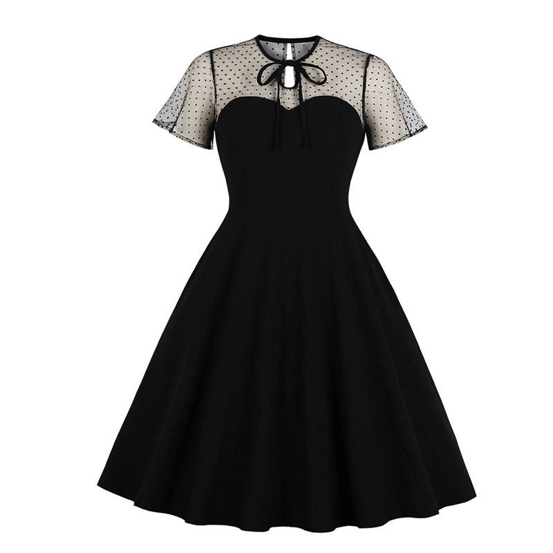 Vintage Lace Dress Women Gothic