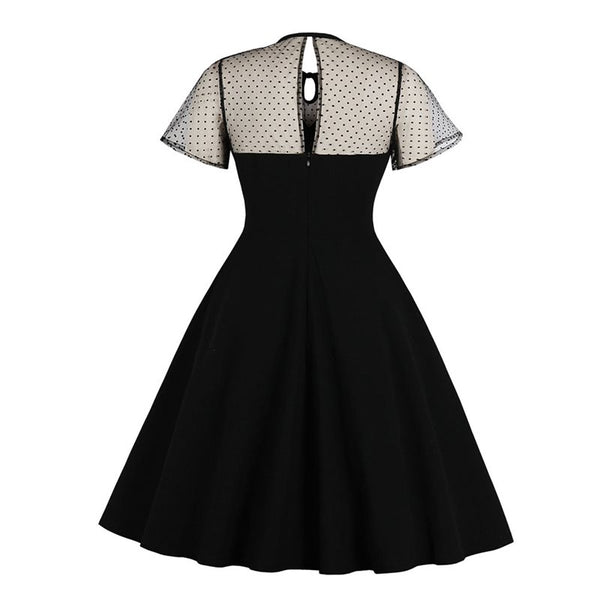 Vintage Lace Dress Women Gothic