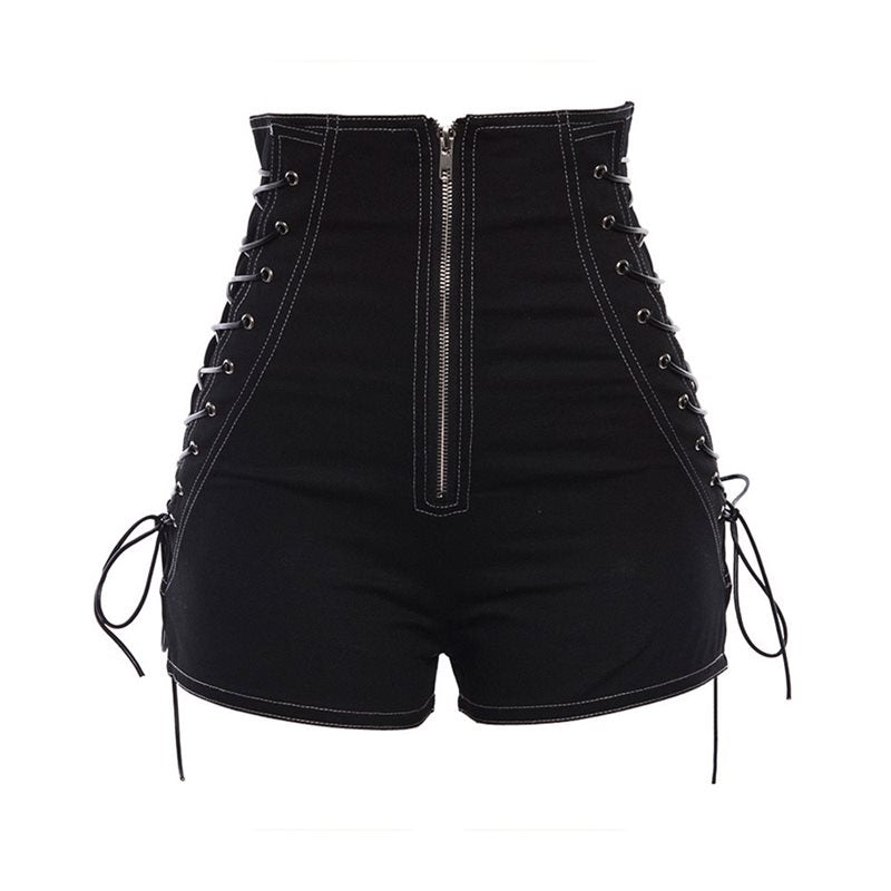 PU Leather Women Shorts