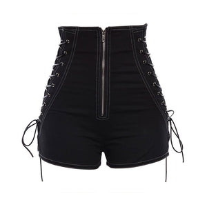 PU Leather Women Shorts