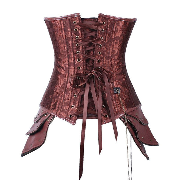 Brown Steampunk Corset Gothic