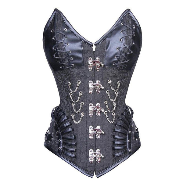 Steampunk 16 Bones Steel Corset Gothic Clothing