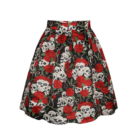 Women Gothic Floral Skirts
