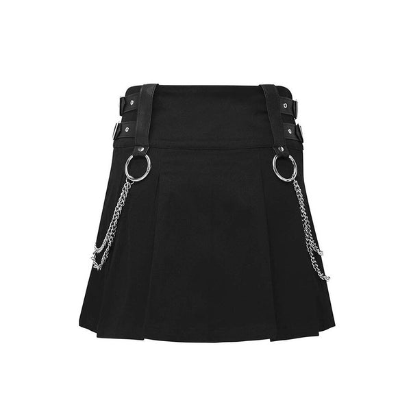 Women Skirt Gothic Pleated Fashion
