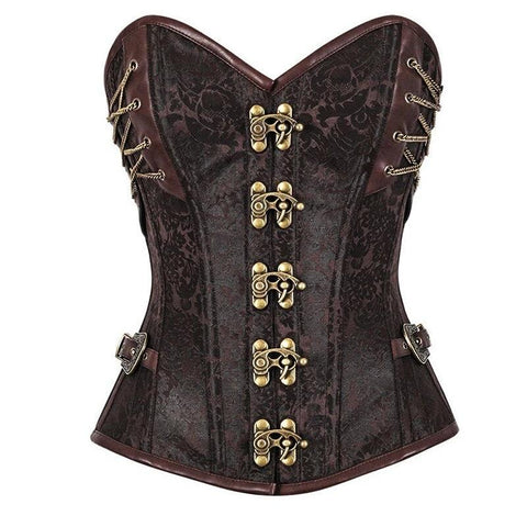 Women Sexy Vintage Steel Boned Corset