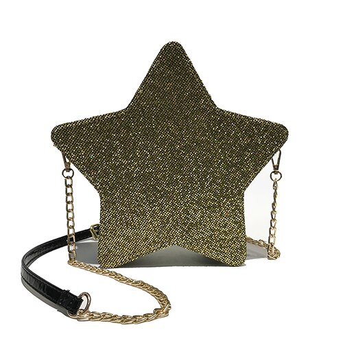 Sequins Stars Style Elegant Shoulder Bag