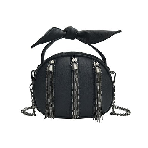 Messenger Bag Women Leather Black