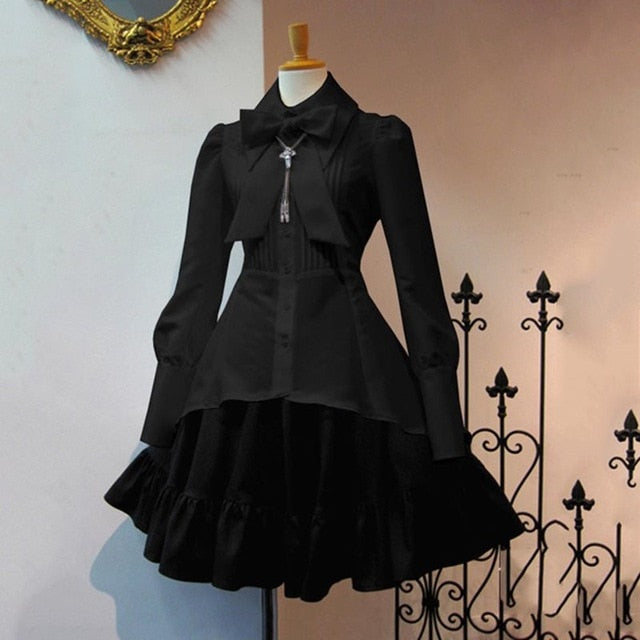 Summer Elegant Party Black Evening Gothic Dress